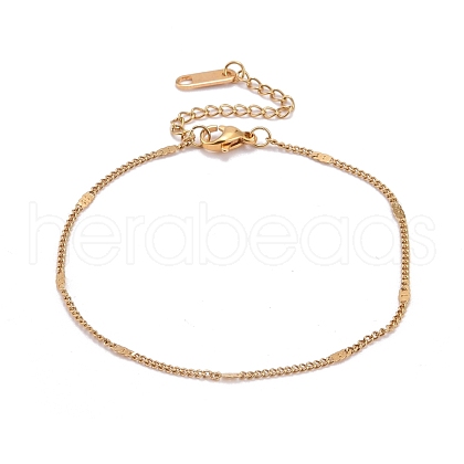 Ion Plating(IP) 304 Stainless Steel Figaro Chains Bracelets BJEW-JB06268-1