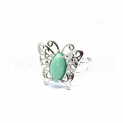 Natural Aventurine Finger Ring PW-WG44786-06-1