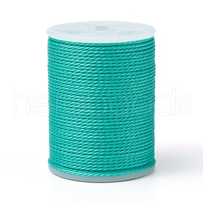 Round Waxed Polyester Cord YC-G006-01-1.0mm-25-1