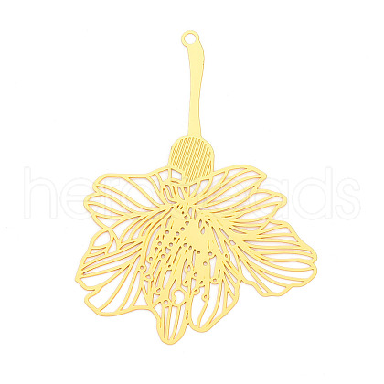 Brass Filigree Big Pendants KKC-T003-37G-1