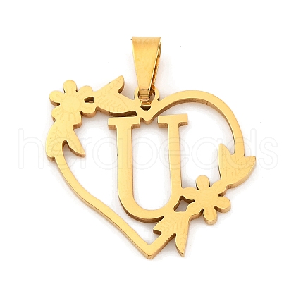 Ion Plating(IP) 201 Stainless Steel Pendants STAS-N103-183G-U-1