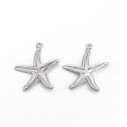 Tarnish Resistant 201 Stainless Steel Pendants STAS-N0014-51P-1