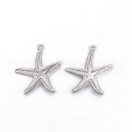 201 Stainless Steel Pendants STAS-N0014-51P-1