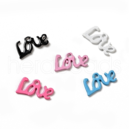 Spray Painted 201 Stainless Steel Charms STAS-G304-16-1