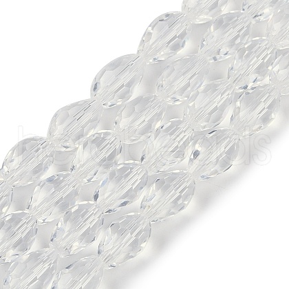 Transparent Glass Beads Strands EGLA-N013-T8mm-D01-1