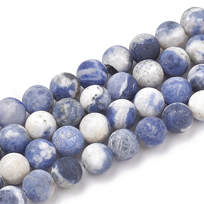 Natural Sodalite Beads Strands G-T106-214-1