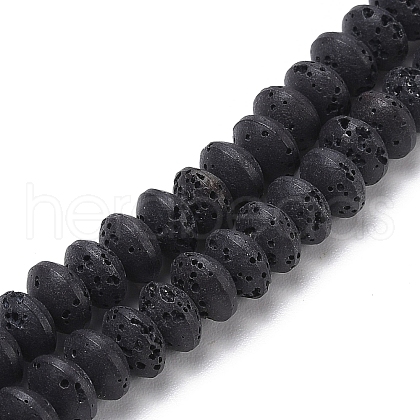 Synthetic Lava Rock Beads Strands G-B087-02A-10-1