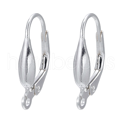925 Sterling Silver Leverback Hoop Earrings Findings STER-A002-236-1
