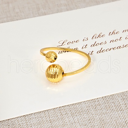 Brass Adjustable Cuff Open Rings for Women WG6655-4-1
