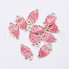 Alloy Enamel Pendants ENAM-C1406-1-1
