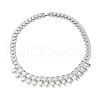 Non-Tarnish 304 Stainless Steel Bib Necklaces for Men  NJEW-Q340-08P-01-1