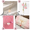 8Pcs 4 Colors Alloy Enamel Pendants ENAM-YW0004-31-6