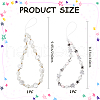 Gorgecraft 2Pcs 2 Styles Plastic Pearl & Resin & Glass Mobile Straps AJEW-GF0001-21A-2