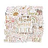 50Pcs PVC Self-Adhesive Stickers STIC-M001-06-1