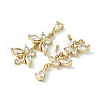 Brass Pave Cubic Zirconia Pendants X-KK-G462-47KCG-2