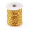 Brass Flat Oval Cable Chains CH030-G-4