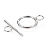 Tarnish Resistant 304 Stainless Steel Toggle Clasps STAS-F251-01P-2