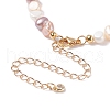 Vintage Natural Pearl Beaded Necklace for Women NJEW-JN03787-01-6