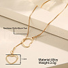 Double Hollow Heart Alloy Lariat Necklaces for Women FS-WG9B5F3-02-2