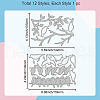 Carbon Steel Cutting Dies Stencils DIY-WH0309-1806-6