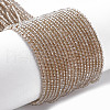Electroplated Glass Beads Strands EGLA-S174-23B-01-5