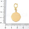 304 Stainless Steel Enamel Pendant Decoration STAS-S168-01G-01-3