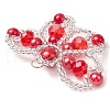 Seed Beads & Glass Pearl Beaded Charms PALLOY-MZ00336-02-4