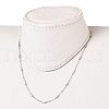 304 Stainless Steel Cable Chain Necklaces NJEW-JN03169-01-3