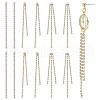SUNNYCLUE 24Pcs 3 Style Brass Rhinestone Cup Chain Big Pendants KK-SC0003-21G-1