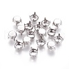 Non-Tarnish 316 Surgical Stainless Steel Sew on Prong Settings STAS-I118-04P-1