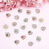  40Pcs 10 Style Rack Alloy Enamel Pendants ENAM-NB0001-65-3