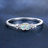 Alloy Rhinestone Plain Band Rings PW-WG1313D-02-2