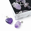 5 Styles Natural Amethyst Pendants G-FS0002-47-3