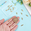 GOMAKERER 20Pcs Brass Micro Pave Cubic Zirconia Pendants KK-GO0002-10-3