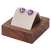 Rectangle Wood Earring Display Stands EDIS-WH0032-20-1