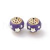Handmade Resin Indonesia Round Beads IPDL-P005-22KCG-03-1