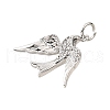 Brass Micro Pave Cubic Zirconia Pendants KK-D356-23P-2