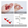 SUPERFINDINGS 50Pcs Plastic Fishing Swivels Cross-Line FIND-FH0010-11B-3