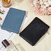 CRASPIRE 2Pcs 2 Colors Litchi Print PU Leather Zip Pouches ABAG-CP0001-08A-4