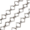 304 Stainless Steel Rectangle Link Chains CHS-S012-17P-1