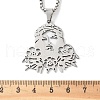304 Stainless Steel Religion Jesus Pendant Necklaces NJEW-H065-01P-3