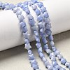 Synthetic Blue Lace Agate Beads Strands G-Z080-A21-8mm-1
