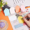 DELORIGIN 240Pcs 6 Colors Blank Hollow Paper Gift Tags Sets CDIS-DR0001-02-3