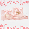 Rectangle Paper Wrapping Handle Bags with Ribbon CARB-WH0001-07A-4