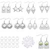 CHGCRAFT 16Pcs 8 Style 304 Stainless Steel Earring Hooks STAS-CA0001-84-1