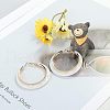 Ring Alloy Acrylic Hoop Earrings FS-WG301DC-02-1