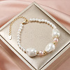 Mother's Day Jewellery Adjustable Shell Pearl Beaded Bracelets BJEW-L692-008G-4