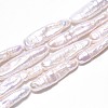 Natural Baroque Pearl Keshi Pearl Beads Strands PEAR-S010-30-02-2
