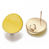 Light Gold Plated Iron Stud Earring Findings IFIN-T014-01N-NR-2