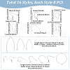Unicraftale 304 Stainless Steel & 316 Surgical Stainless Steel Earring Hooks & Earring Hooks & Jump Rings STAS-UN0002-89P-3